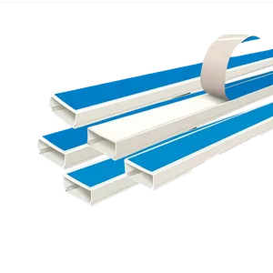 Canaleta Autoadhesiva Genemax con Accesorios Blanco